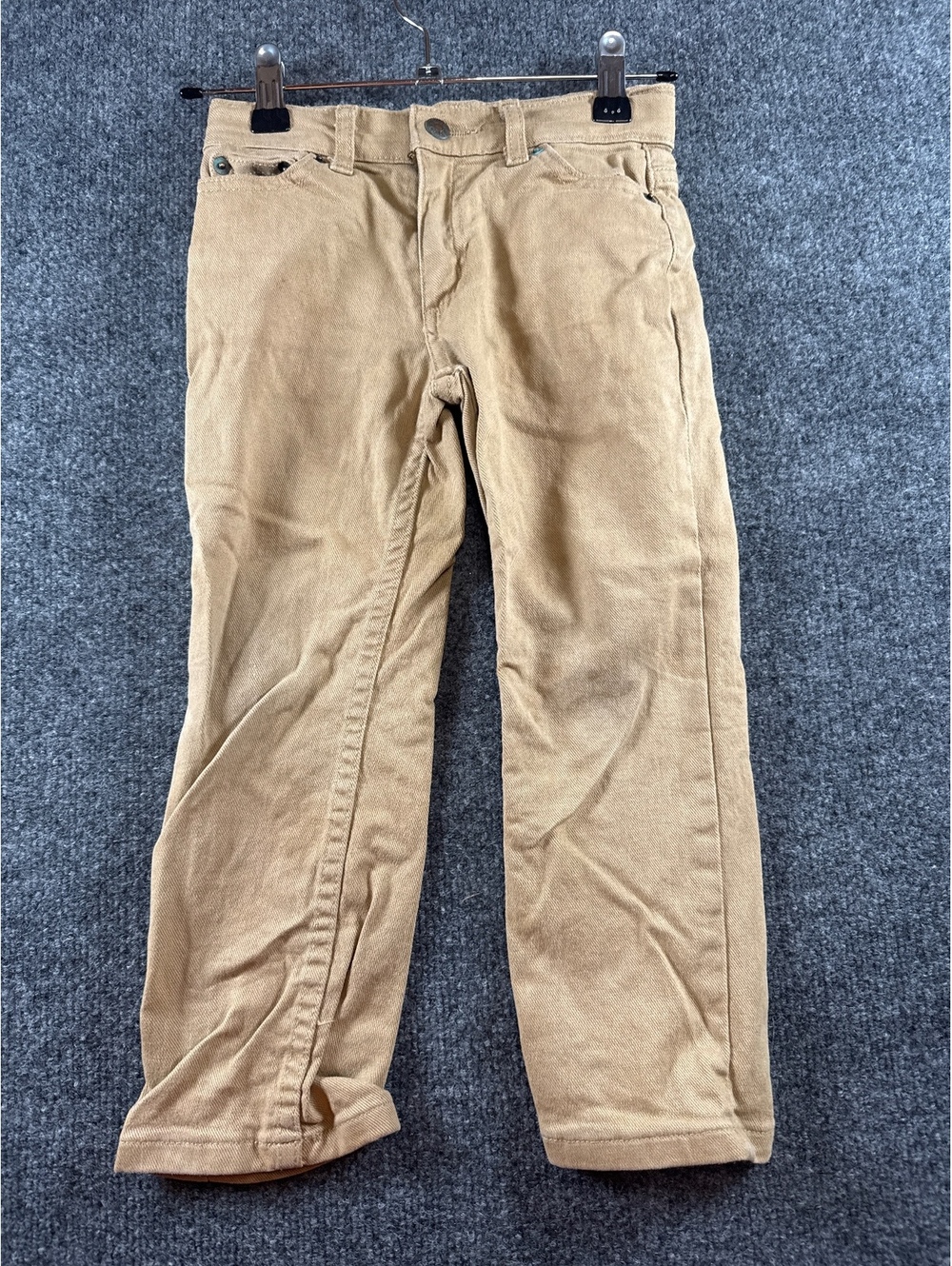True Craft Flex Kids Size 5 Tan Khaki Chino Pants Straight Leg Casual